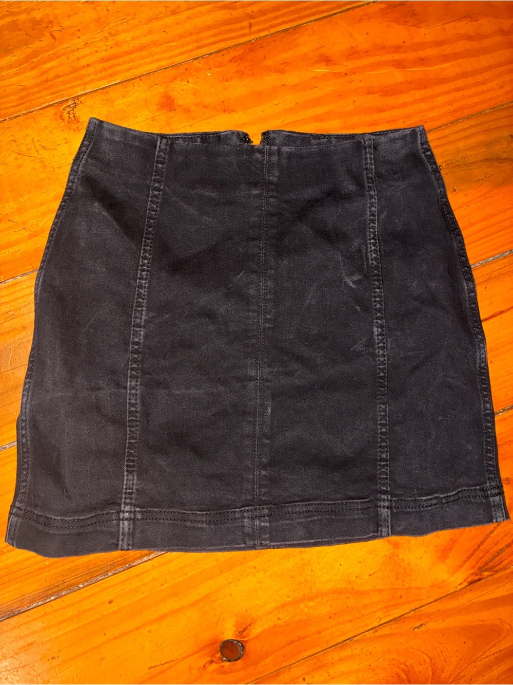 Black Women’s Mini Skirt - Classic Panel Design
